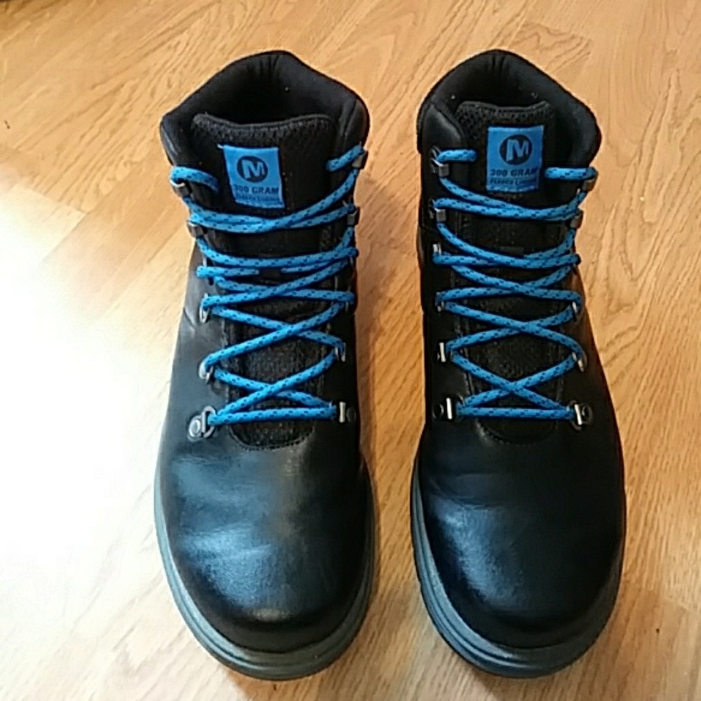 Merrell black boots size 8